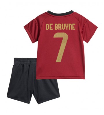 Belgien Kevin De Bruyne #7 Hjemmebanesæt Børn EM 2024 Kort ærmer (+ korte bukser)